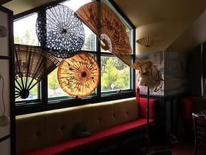 Madame Wag's Restaurant, the parasol window
