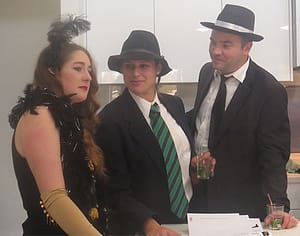 playing characters in a murder mystery