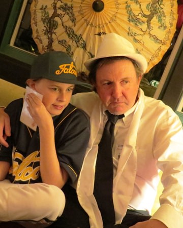 Perfect family fun with Dad » Murder Mystery Formats » Murder Master Dad and son in deep detective mode