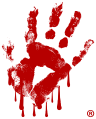 the Murder Master®'s hand-print logo